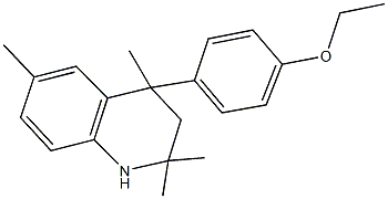 4-(4-ethoxyphenyl)-2,2,4,6-tetramethyl-1,2,3,4-tetrahydroquinoline Struktur