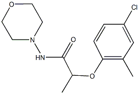 2-(4-chloro-2-methylphenoxy)-N-(4-morpholinyl)propanamide Struktur