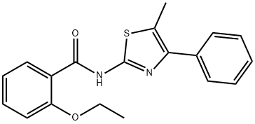 2-ethoxy-N-(5-methyl-4-phenyl-1,3-thiazol-2-yl)benzamide Struktur