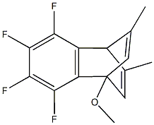 methyl 3,4,5,6-tetrafluoro-9,12-dimethyltricyclo[6.2.2.0~2,7~]dodeca-2,4,6,9,11-pentaen-1-yl ether Struktur