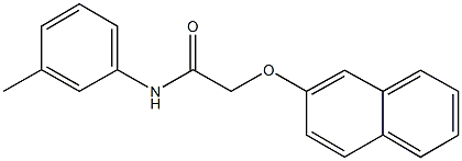 N-(3-methylphenyl)-2-(2-naphthyloxy)acetamide Struktur