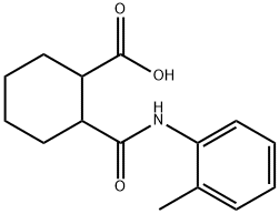 2-(2-toluidinocarbonyl)cyclohexanecarboxylic acid Struktur