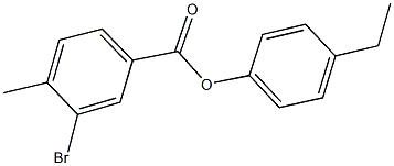 4-ethylphenyl 3-bromo-4-methylbenzoate Struktur