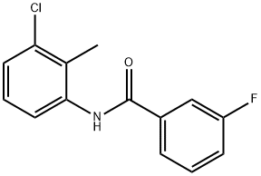 N-(3-chloro-2-methylphenyl)-3-fluorobenzamide Struktur