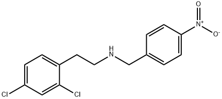 N-[2-(2,4-dichlorophenyl)ethyl]-N-(4-nitrobenzyl)amine Struktur