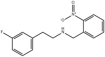 N-[2-(3-fluorophenyl)ethyl]-N-(2-nitrobenzyl)amine Struktur