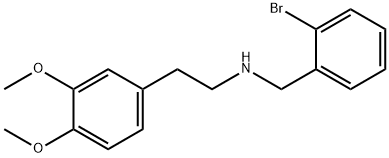 N-(2-bromobenzyl)-2-(3,4-dimethoxyphenyl)ethanamine Struktur