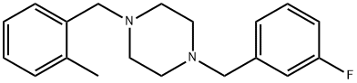 1-(3-fluorobenzyl)-4-(2-methylbenzyl)piperazine Struktur