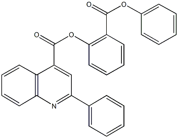 2-(phenoxycarbonyl)phenyl 2-phenyl-4-quinolinecarboxylate Struktur