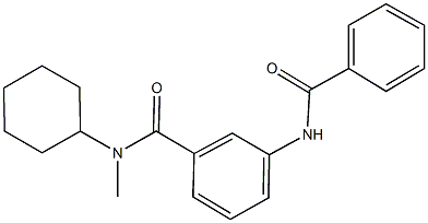 3-(benzoylamino)-N-cyclohexyl-N-methylbenzamide Struktur