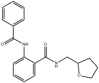 2-(benzoylamino)-N-(tetrahydro-2-furanylmethyl)benzamide Struktur