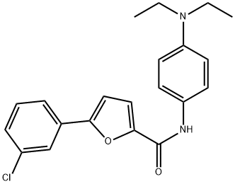 5-(3-chlorophenyl)-N-[4-(diethylamino)phenyl]-2-furamide Struktur