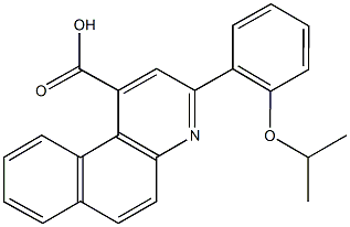 3-(2-isopropoxyphenyl)benzo[f]quinoline-1-carboxylic acid Struktur