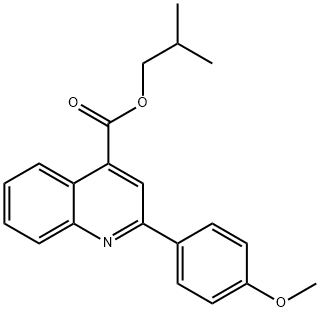 isobutyl 2-(4-methoxyphenyl)-4-quinolinecarboxylate Struktur