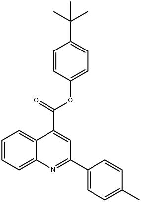 4-tert-butylphenyl 2-(4-methylphenyl)-4-quinolinecarboxylate Struktur