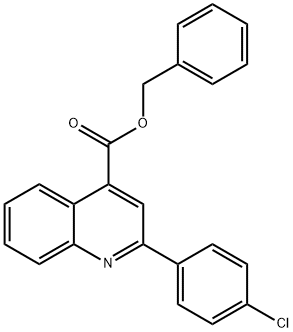 benzyl 2-(4-chlorophenyl)-4-quinolinecarboxylate Struktur