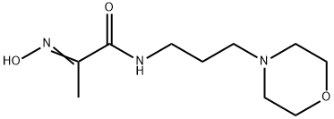 2-(hydroxyimino)-N-[3-(4-morpholinyl)propyl]propanamide Struktur