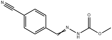 methyl 2-(4-cyanobenzylidene)hydrazinecarboxylate Struktur