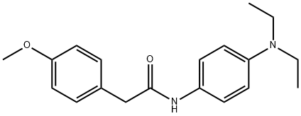 N-[4-(diethylamino)phenyl]-2-(4-methoxyphenyl)acetamide Struktur