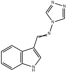 N-(1H-indol-3-ylmethylene)-N-(4H-1,2,4-triazol-4-yl)amine Struktur