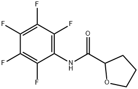 N-(2,3,4,5,6-pentafluorophenyl)tetrahydro-2-furancarboxamide Struktur