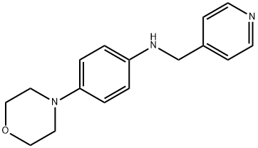 N-[4-(4-morpholinyl)phenyl]-N-(4-pyridinylmethyl)amine Struktur