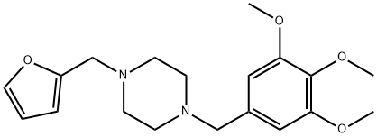 1-(2-furylmethyl)-4-(3,4,5-trimethoxybenzyl)piperazine Struktur