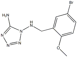 N-(5-amino-1H-tetraazol-1-yl)-N-(5-bromo-2-methoxybenzyl)amine Struktur