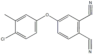 4-(4-chloro-3-methylphenoxy)phthalonitrile Struktur