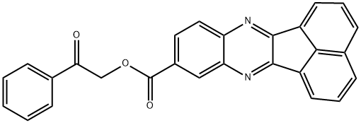 2-oxo-2-phenylethyl acenaphtho[1,2-b]quinoxaline-9-carboxylate Struktur