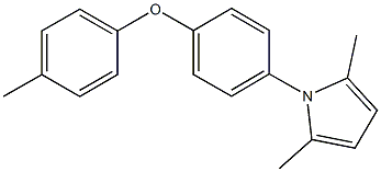 4-(2,5-dimethyl-1H-pyrrol-1-yl)phenyl 4-methylphenyl ether Struktur