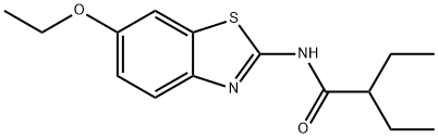 N-(6-ethoxy-1,3-benzothiazol-2-yl)-2-ethylbutanamide Struktur