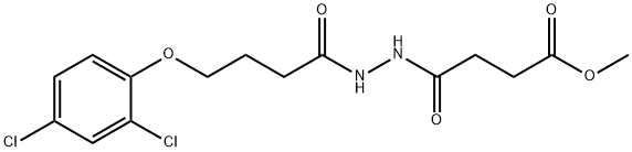 methyl 4-{2-[4-(2,4-dichlorophenoxy)butanoyl]hydrazino}-4-oxobutanoate Struktur