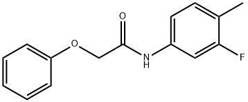 N-(3-fluoro-4-methylphenyl)-2-phenoxyacetamide Struktur