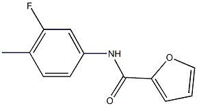 N-(3-fluoro-4-methylphenyl)-2-furamide Struktur