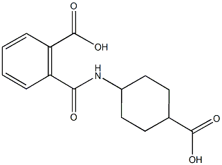 2-{[(4-carboxycyclohexyl)amino]carbonyl}benzoic acid Struktur