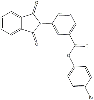 4-bromophenyl 3-(1,3-dioxo-1,3-dihydro-2H-isoindol-2-yl)benzoate Struktur