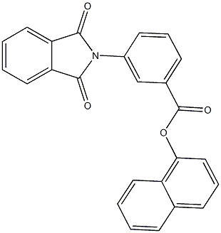 1-naphthyl 3-(1,3-dioxo-1,3-dihydro-2H-isoindol-2-yl)benzoate Struktur