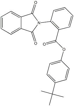 4-tert-butylphenyl 2-(1,3-dioxo-1,3-dihydro-2H-isoindol-2-yl)benzoate Struktur