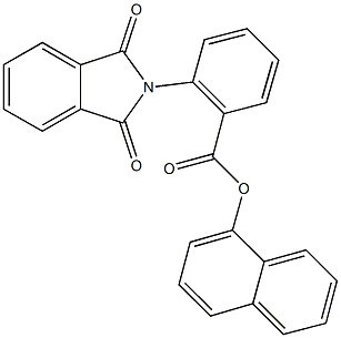 1-naphthyl 2-(1,3-dioxo-1,3-dihydro-2H-isoindol-2-yl)benzoate Struktur