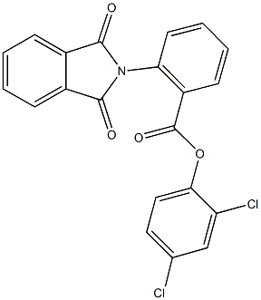 2,4-dichlorophenyl 2-(1,3-dioxo-1,3-dihydro-2H-isoindol-2-yl)benzoate Struktur