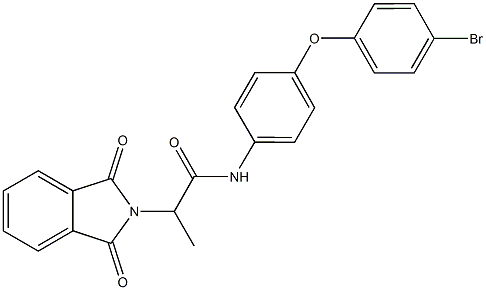 N-[4-(4-bromophenoxy)phenyl]-2-(1,3-dioxo-1,3-dihydro-2H-isoindol-2-yl)propanamide Struktur