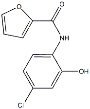 N-(4-chloro-2-hydroxyphenyl)-2-furamide Struktur