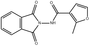 N-(1,3-dioxo-1,3-dihydro-2H-isoindol-2-yl)-2-methylfuran-3-carboxamide Struktur