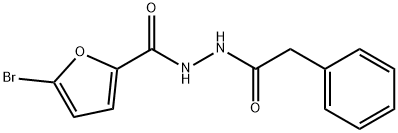 5-bromo-N'-(phenylacetyl)-2-furohydrazide Struktur