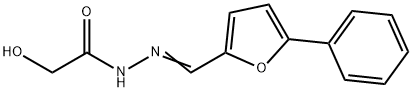 2-hydroxy-N'-[(5-phenyl-2-furyl)methylene]acetohydrazide Struktur