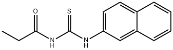 N-(2-naphthyl)-N'-propionylthiourea Struktur