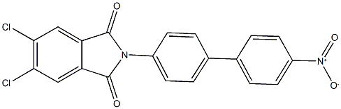 5,6-dichloro-2-{4'-nitro[1,1'-biphenyl]-4-yl}-1H-isoindole-1,3(2H)-dione Struktur