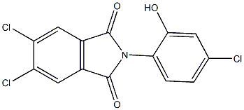 5,6-dichloro-2-(4-chloro-2-hydroxyphenyl)-1H-isoindole-1,3(2H)-dione Struktur