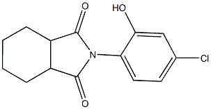 2-(4-chloro-2-hydroxyphenyl)hexahydro-1H-isoindole-1,3(2H)-dione Struktur